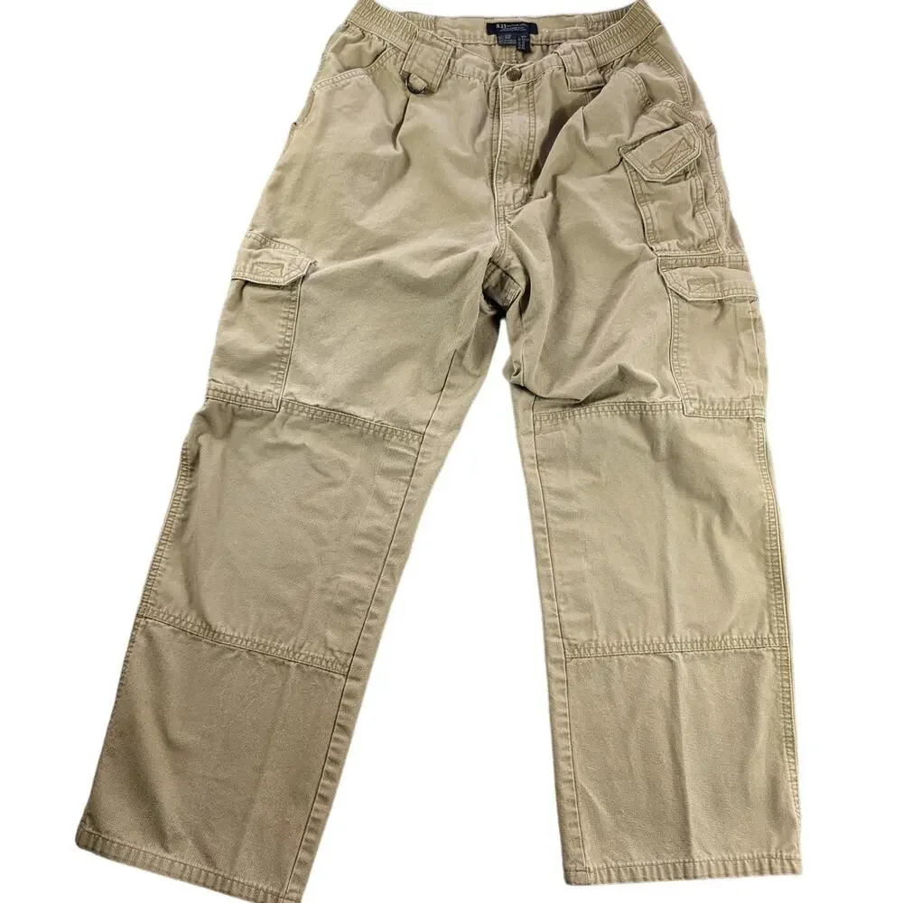 5.11 Tactical Series Cargo Pants Mens 30 x 34 Work Khaki Outdoors Utility READ